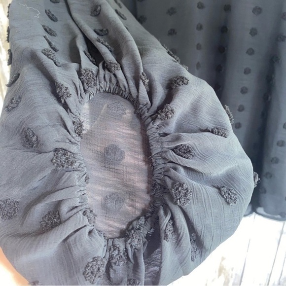 Jodifl Black Ikat Balloon Sleeve Blouse - Picture 3 of 6